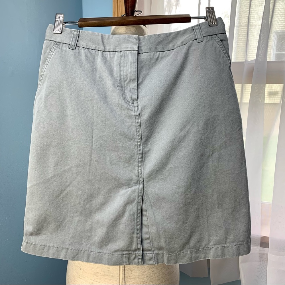 J. Crew Vintage Grey Cotton Skirt, size 2, vintage